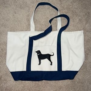 black dog tote